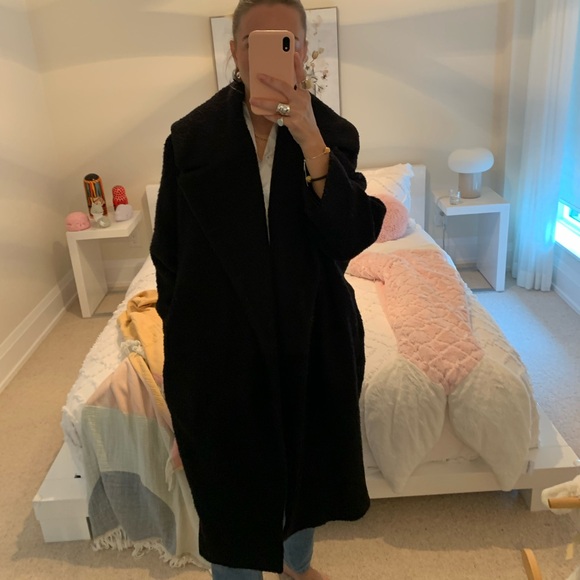 Line the Label Boucle Cocoon Coat - Picture 4 of 7